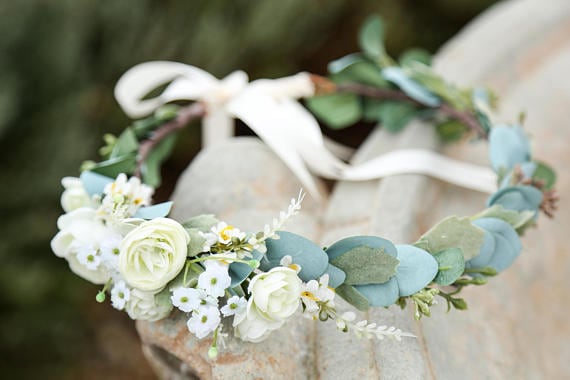 eucalyptus flower crown