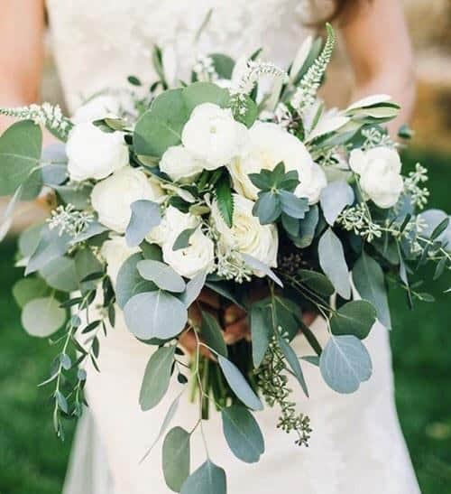 eucalyptus wedding bouquet