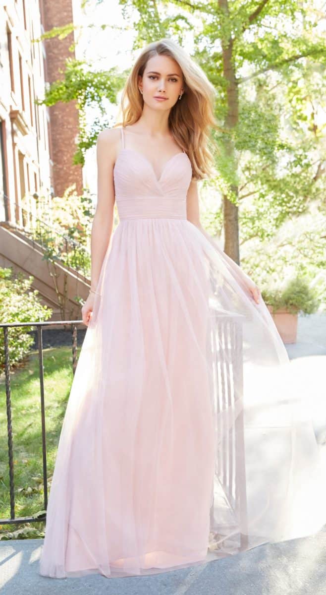 Blush Tulle Bridesmaid Dresses