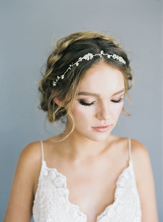 crystal floral halo