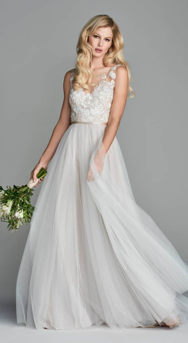 Lace bodice net wedding dress Juno Wtoo Wedding Dress