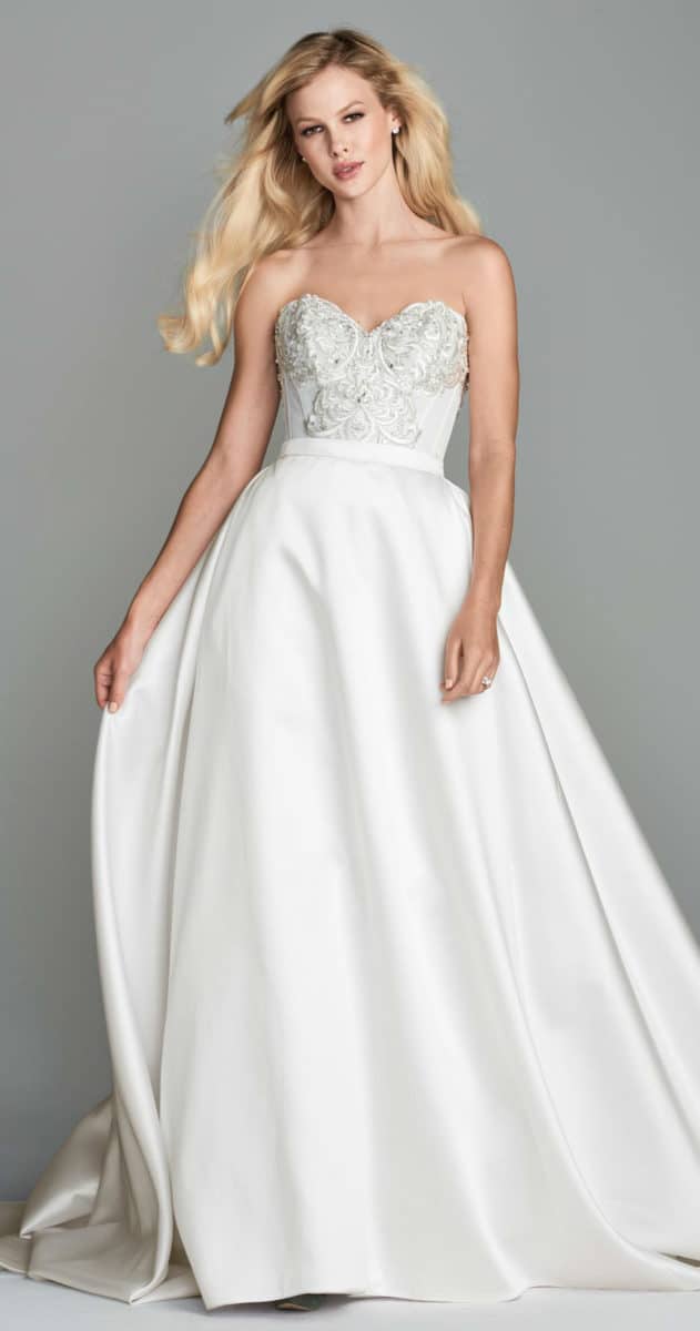 Ball gown silk wedding skirt wtoo marvista