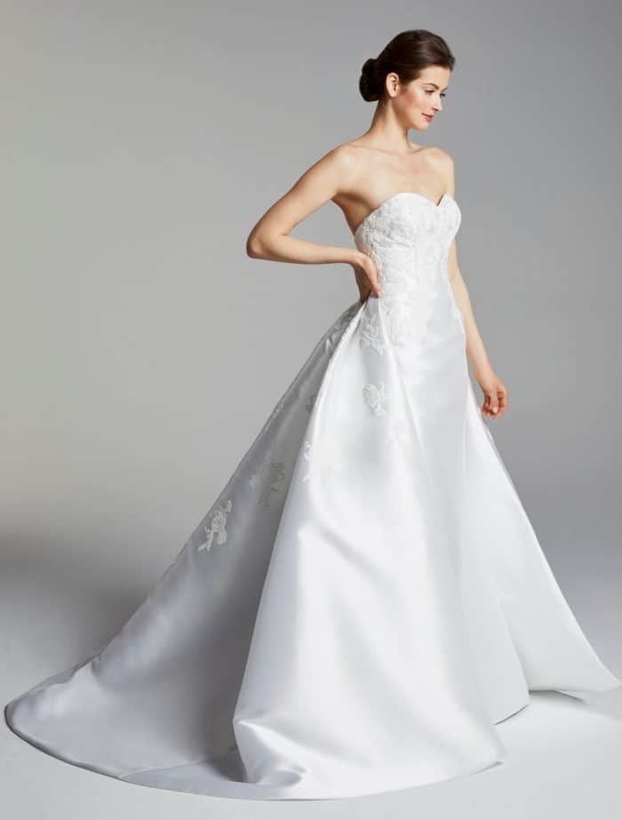 Bianca wedding dress with overskirt by Blue Willow