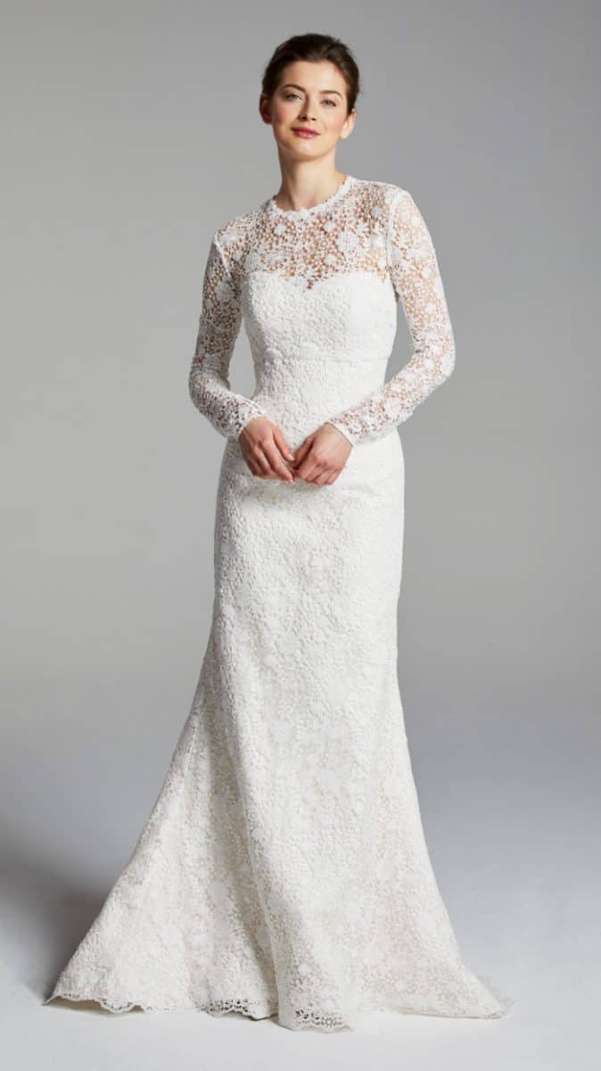 Keaton Wedding Dress with long sleeve topper by Blue Willow 2019