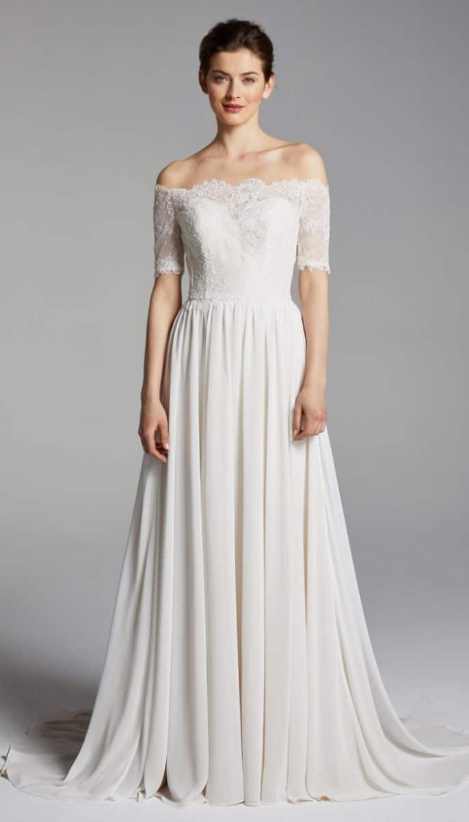 Winslett wedding dress Blue Willow Anne Barge