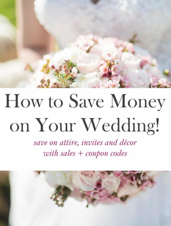 how to save money on wedding attire and decor