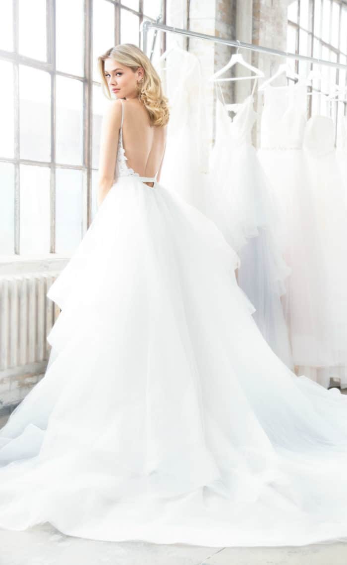 Nessy by Blush by Hayley Paige Tiered ballgown wedding dress