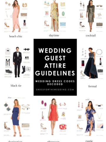 wedding guest attire guidelines dress codes