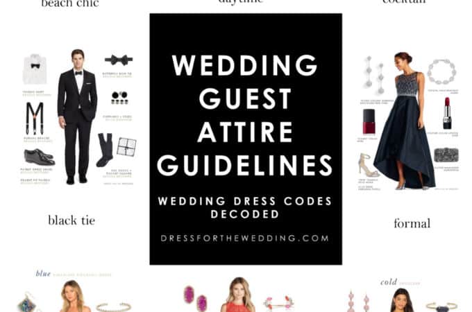wedding guest attire guidelines dress codes