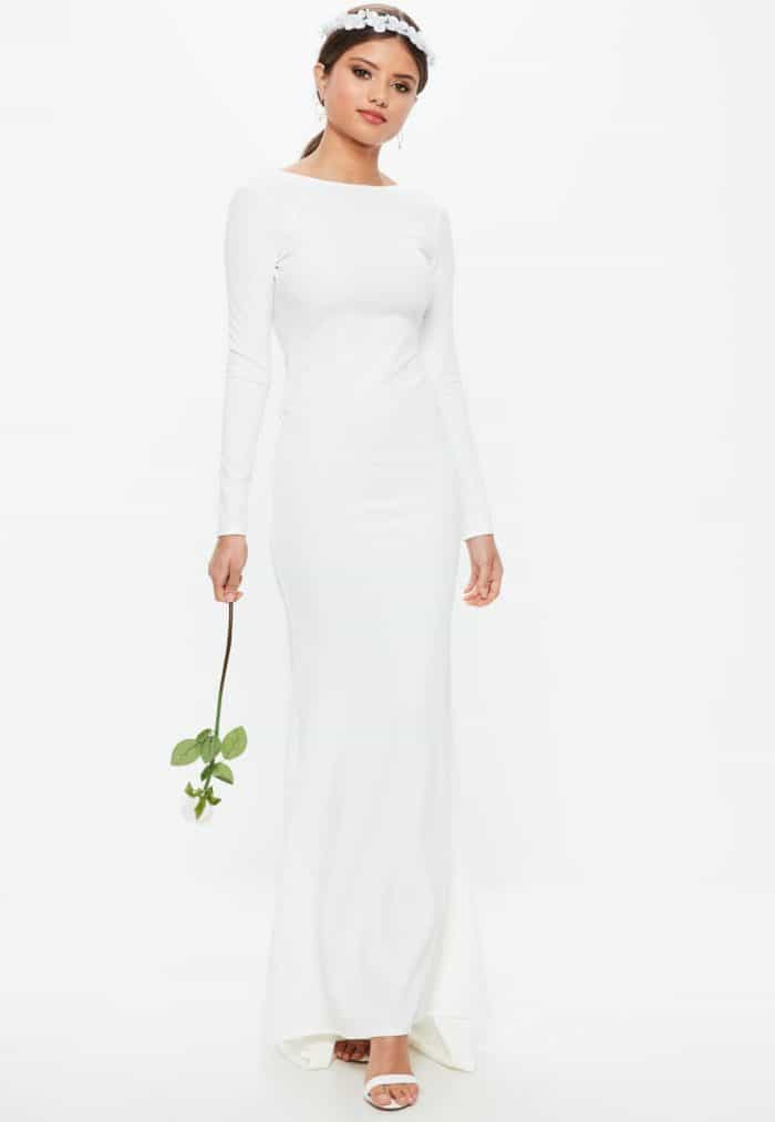 long sleeve wedding dress just like meghan markle only 60 dollars