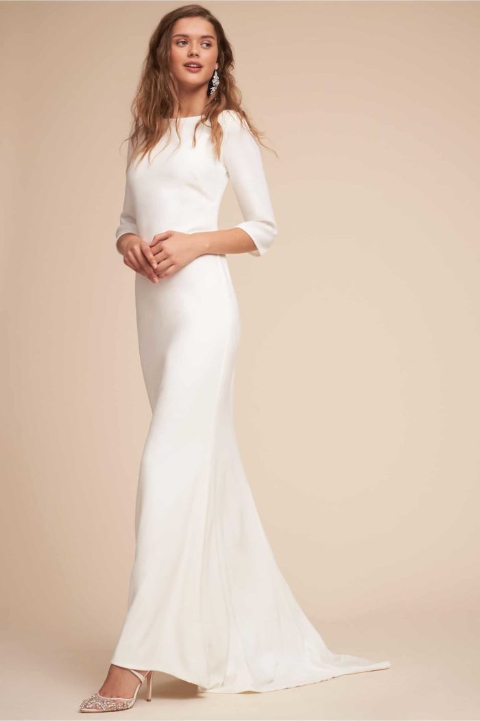 Simple Long Sleeved  Wedding  Dresses  Like Meghan Markle s 