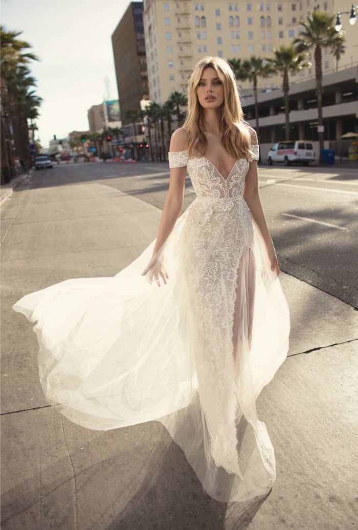 Off the Shoulder Designer Bridal Gown 2019 MUSE by Berta