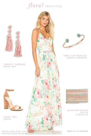 Styling a Ivory, Pink, and Green Floral Maxi Dress for Summer - Dress ...
