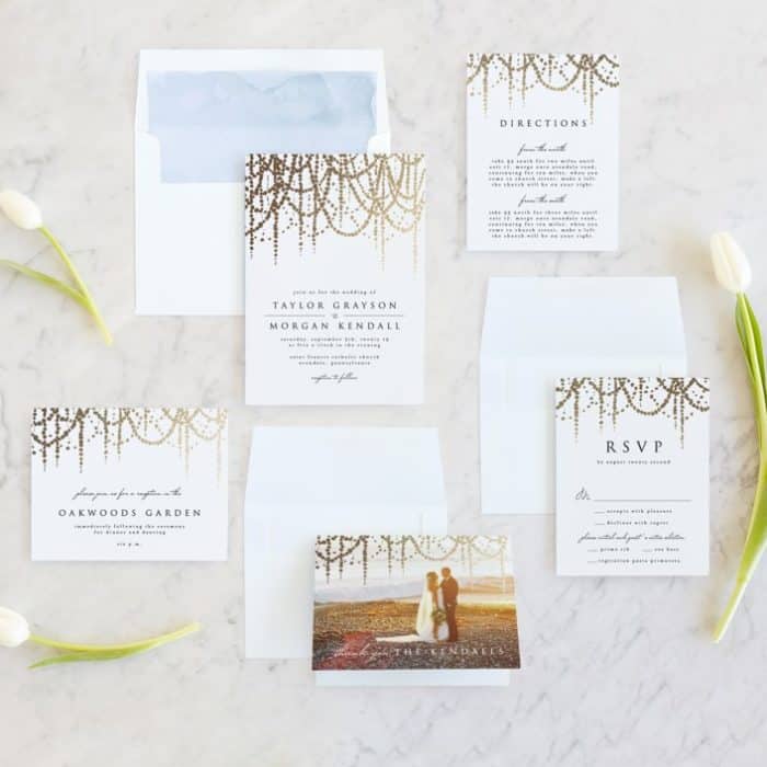 Pearl Wedding Invitations from Minted