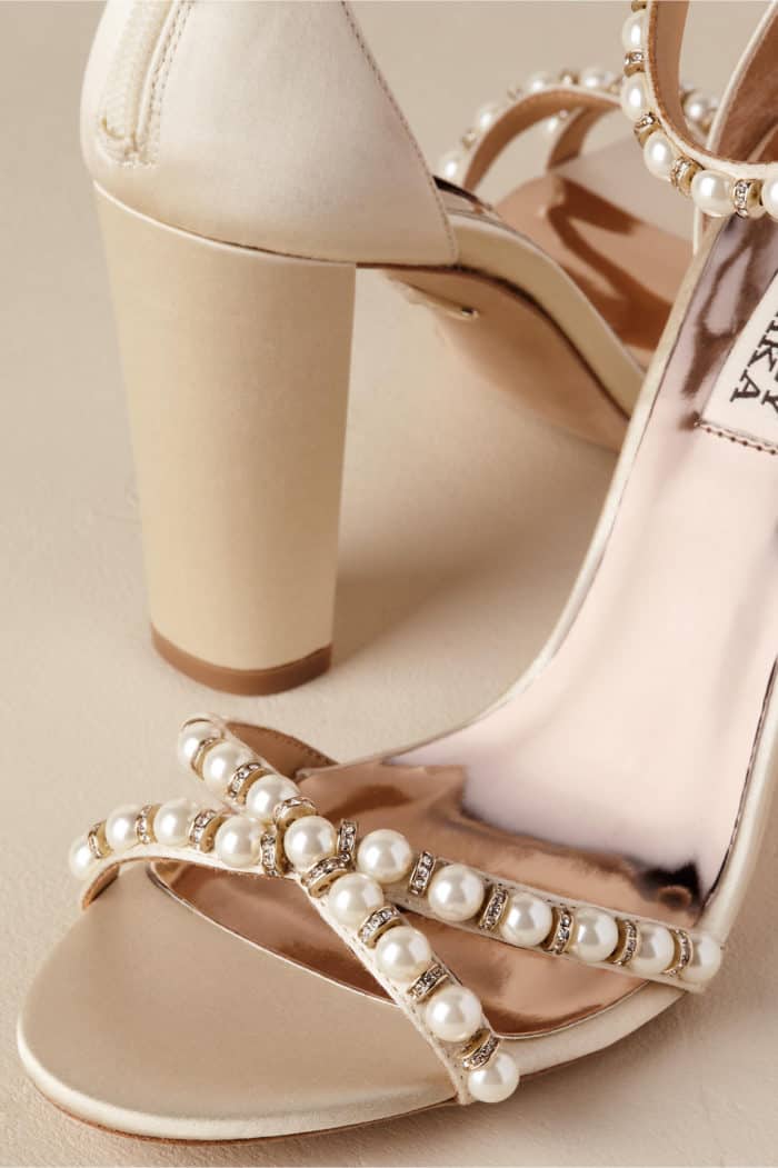 pearl wedding shoes