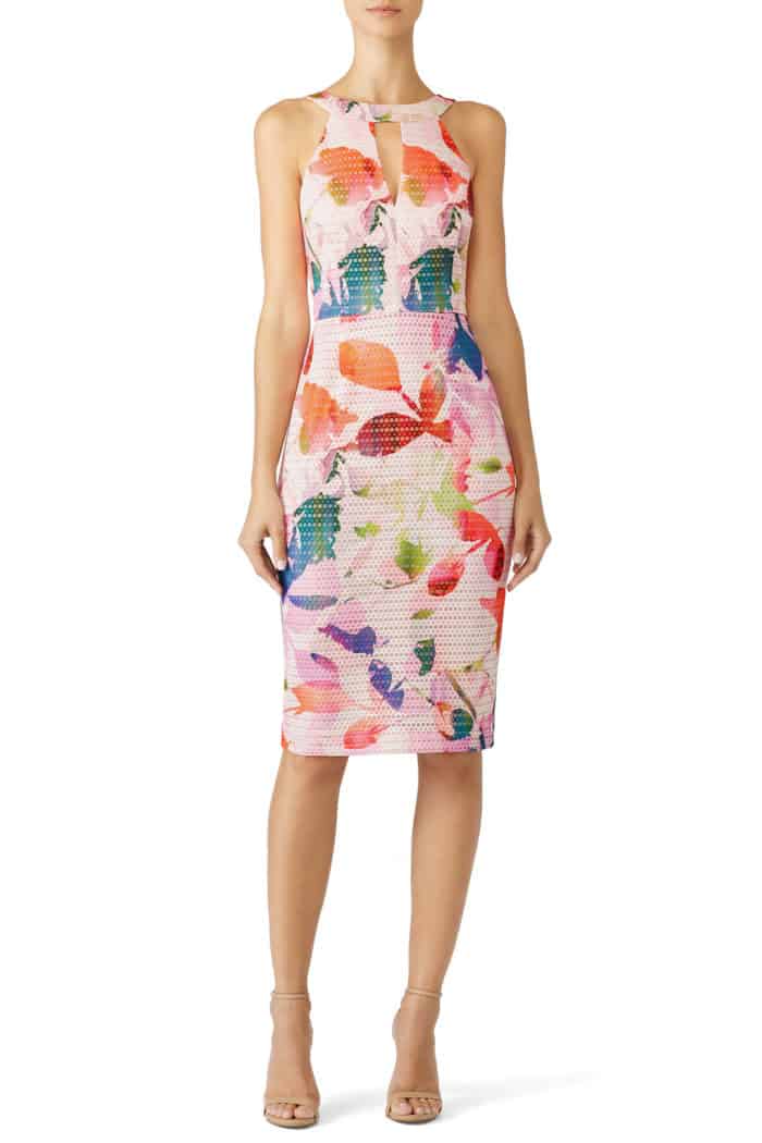 casual floral print dress for summer beach wedding