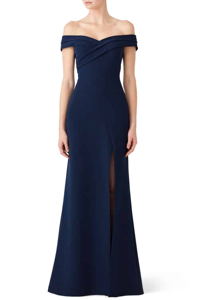 Classic dress to rent for black tie wedding
