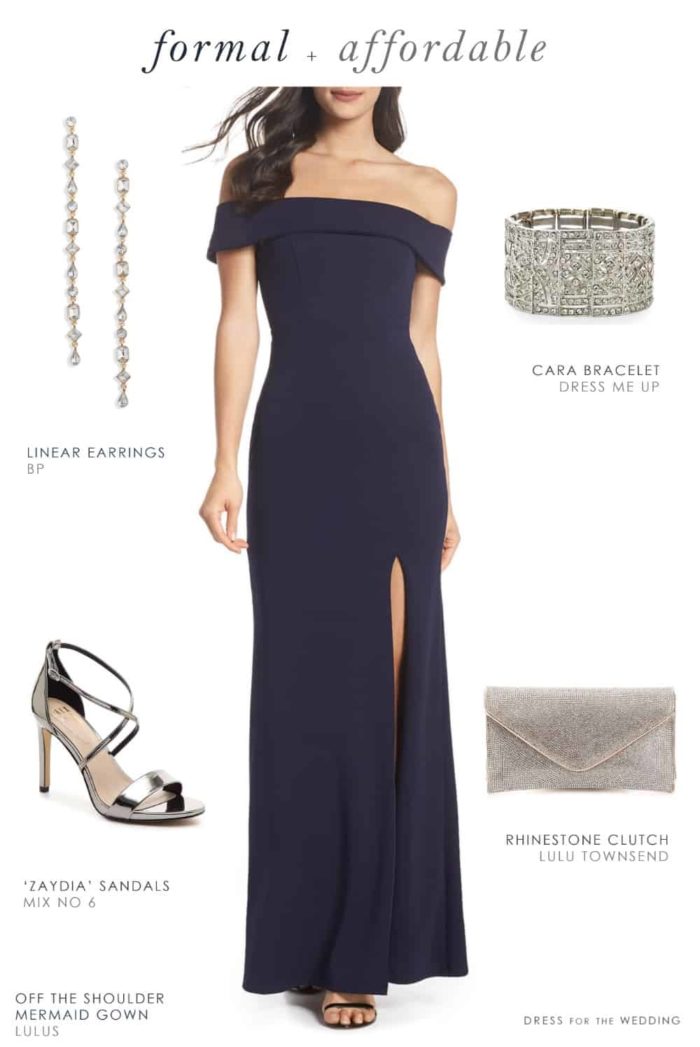 dresses for black tie wedding