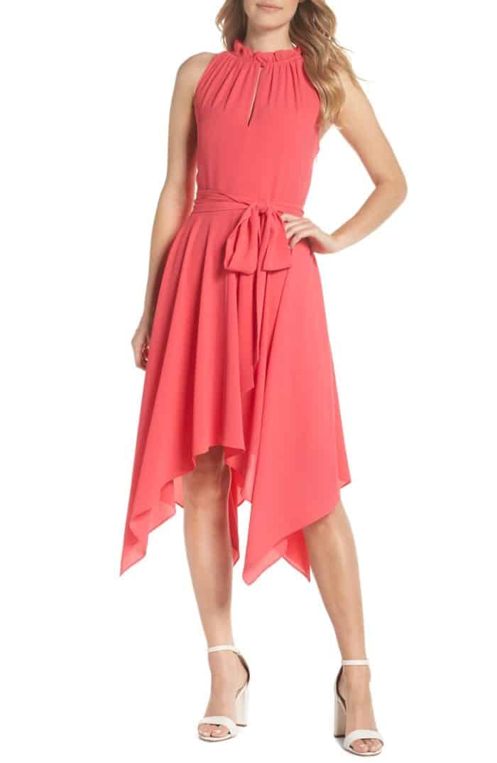 Coral dress to wear to an August wedding