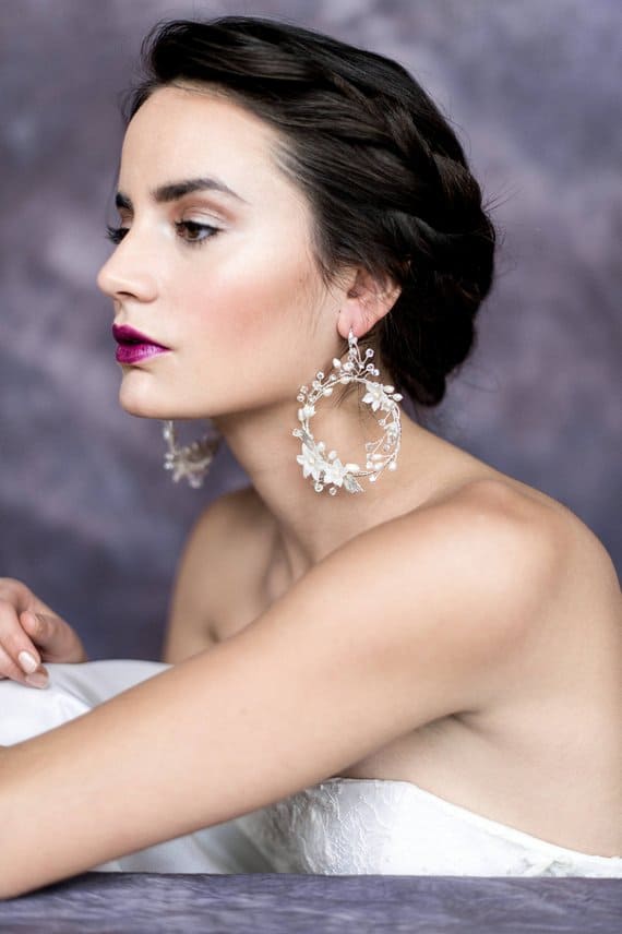 Unique bridal earrings