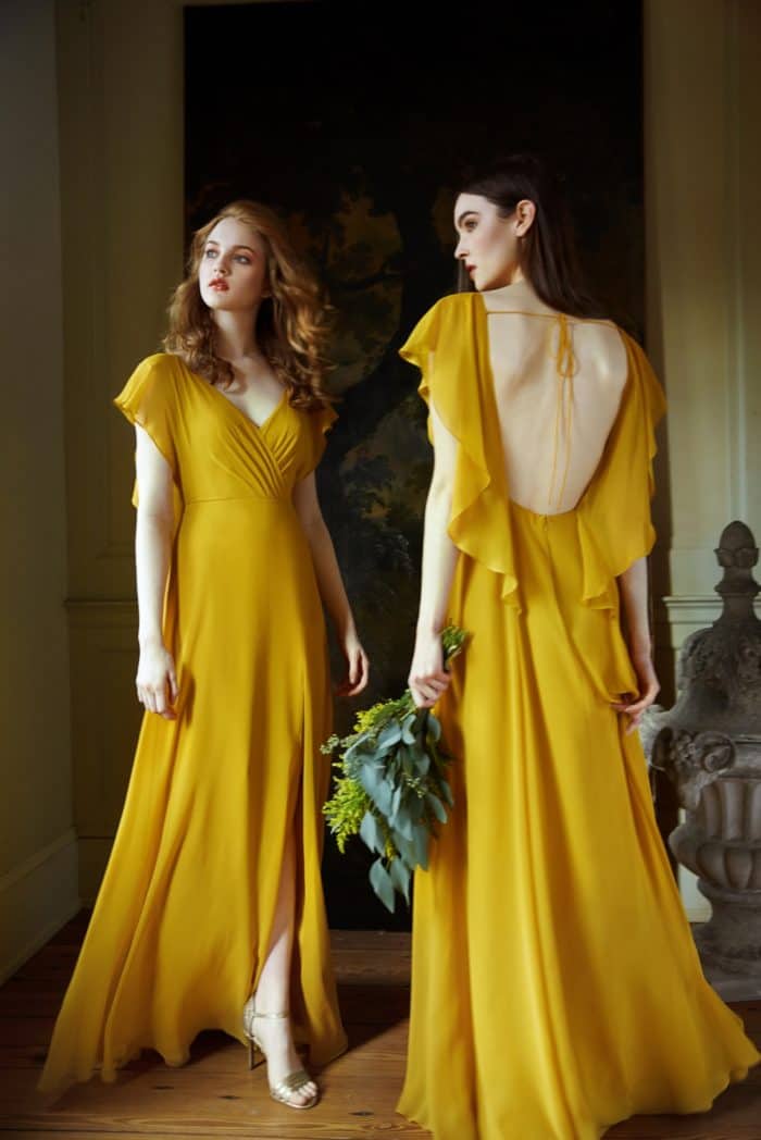 Golden bridesmaid dresses Alanna by Jenny Yoo