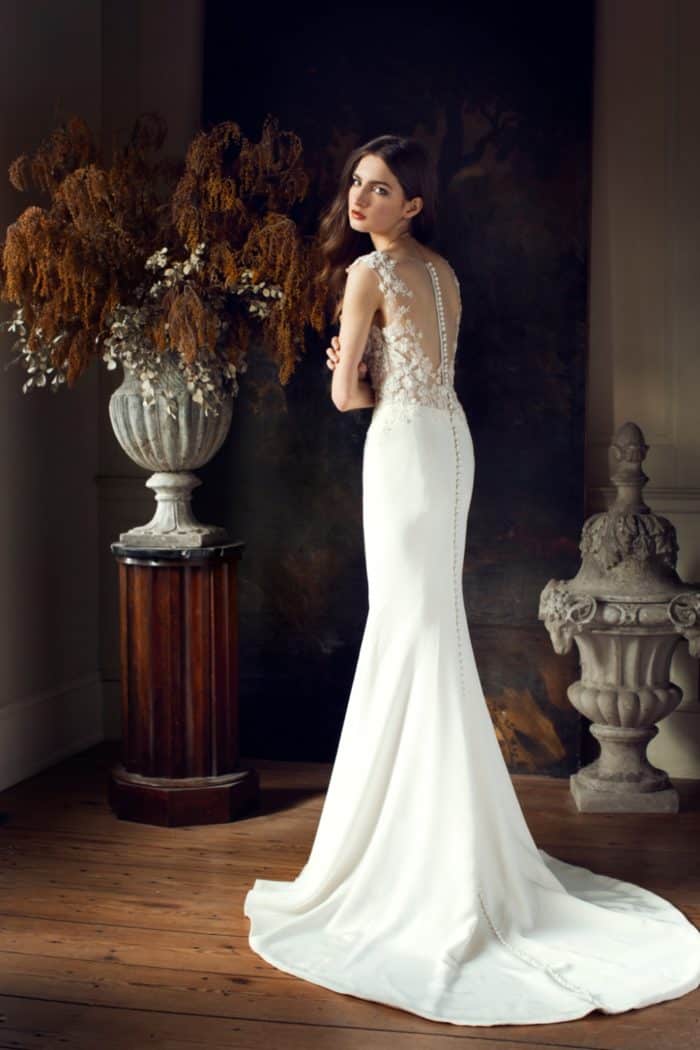 Jenny Yoo illusion back wedding dress