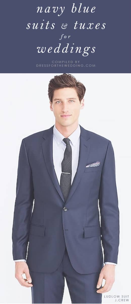 Navy blue suits blazers tuxedos weddings