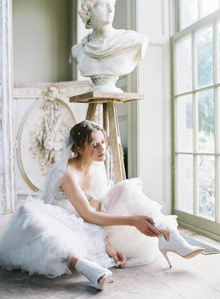 Wedding bridal boots by Bella Belle Shoes | Laura Gordon Photography