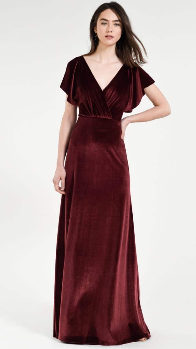 Velvet bridesmaid dress | Fall 2018 Jenny Yoo