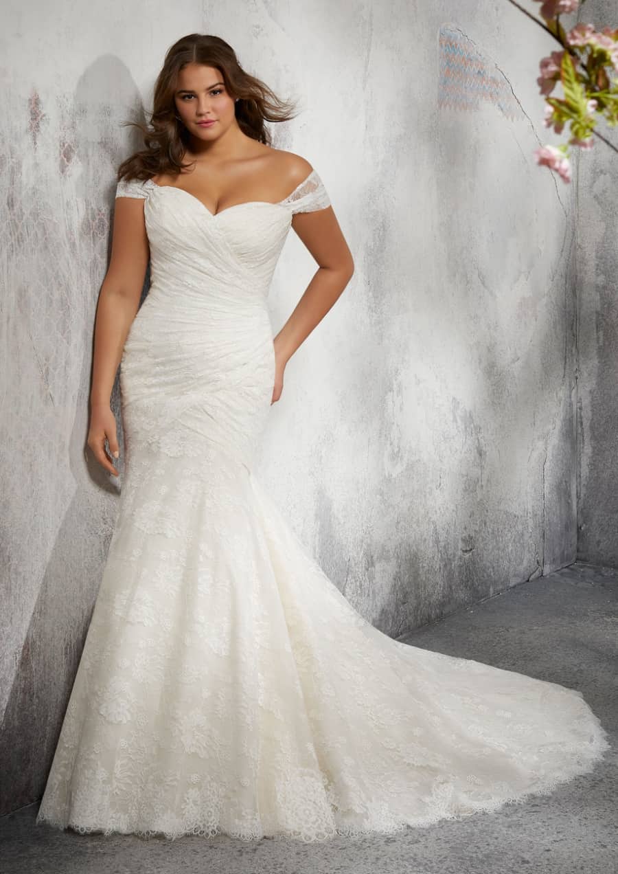 Plus Size Lace Strapless Bridal Gown White Ivory Beach Wedding Dress Size 4 6 8+ 