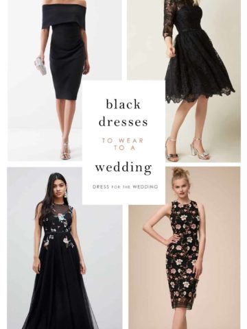 Black dresses to wear as a wedding guest
