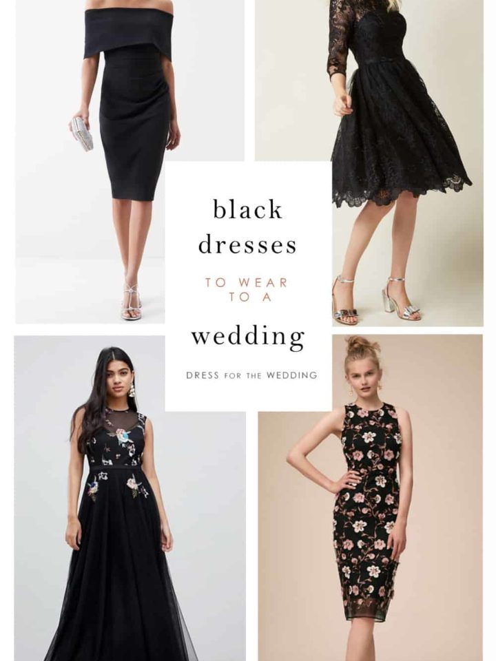 is it proper to wear black to an evening wedding