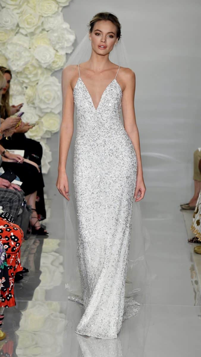 Theia Aster wedding dress | All over sequin gown