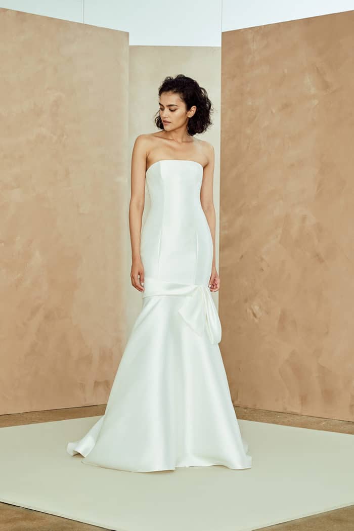 Strapless drop waist bridal gown | Rosa by Nouvelle Amsale