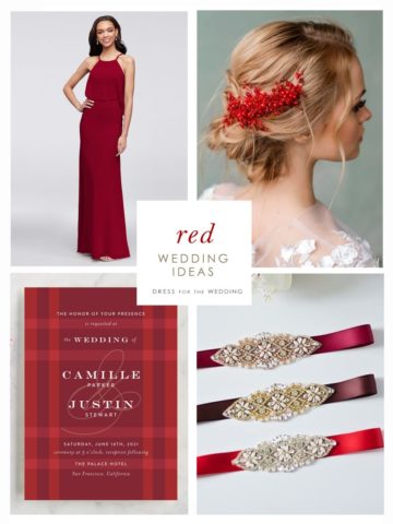 Red wedding ideas for a Red Wedding Color Scheme