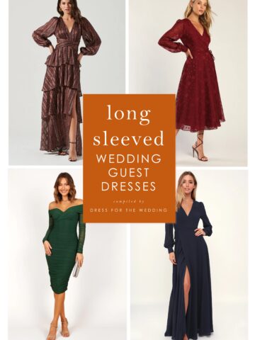 4 images of long sleeved dresses