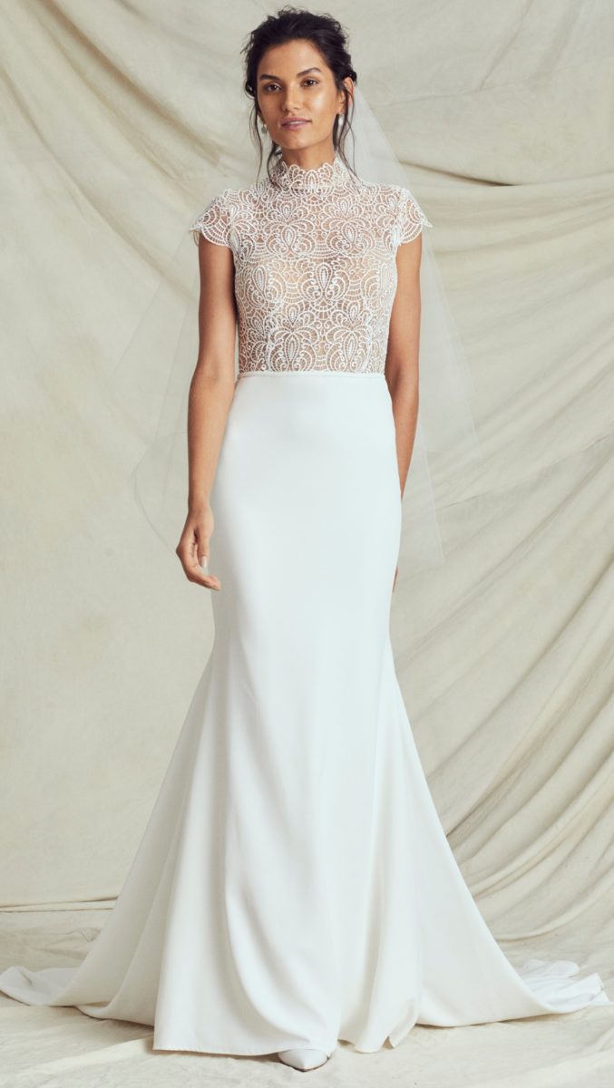 Adair Kelly Faetanini Fall 2019 Bridal Collection Lace bodice wedding gown