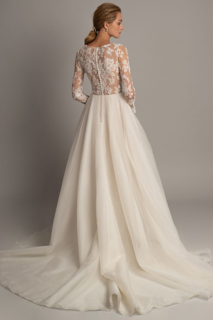 Valentina ball gown wedding dress with lace bodice and long sleeves 2019 Jenny Yoo Bridal Gowns