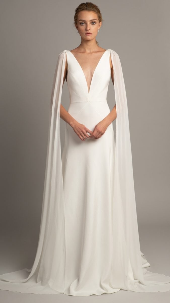 Wedding dress with cape | Wesley by Jenny Yoo Collection