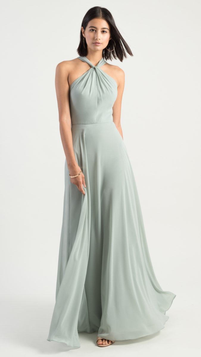 Twist neck bridesmaid dress | Halle by Jenny Yoo