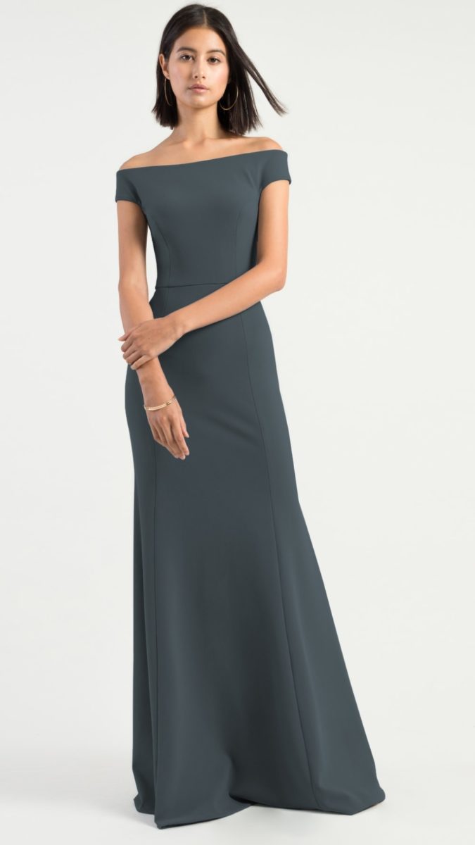 Off the shoulder bridesmaid dress | Larson Jenny Yoo