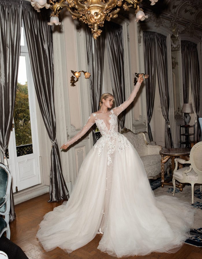 Nevis Gown and Nova Overskirt | 2019 Galia Lahav Bridal Couture
