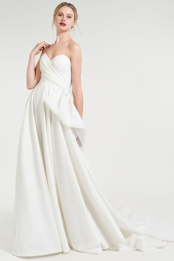 Draped strapless wedding dress Wallace Jenny by Jenny Yoo