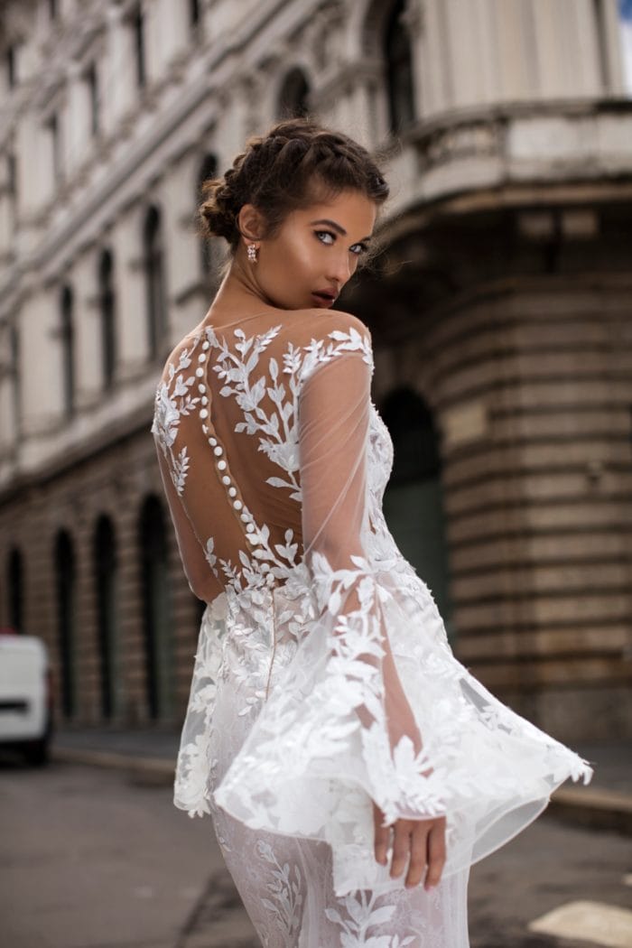 Tarek Ediz wedding dress with amazing detail