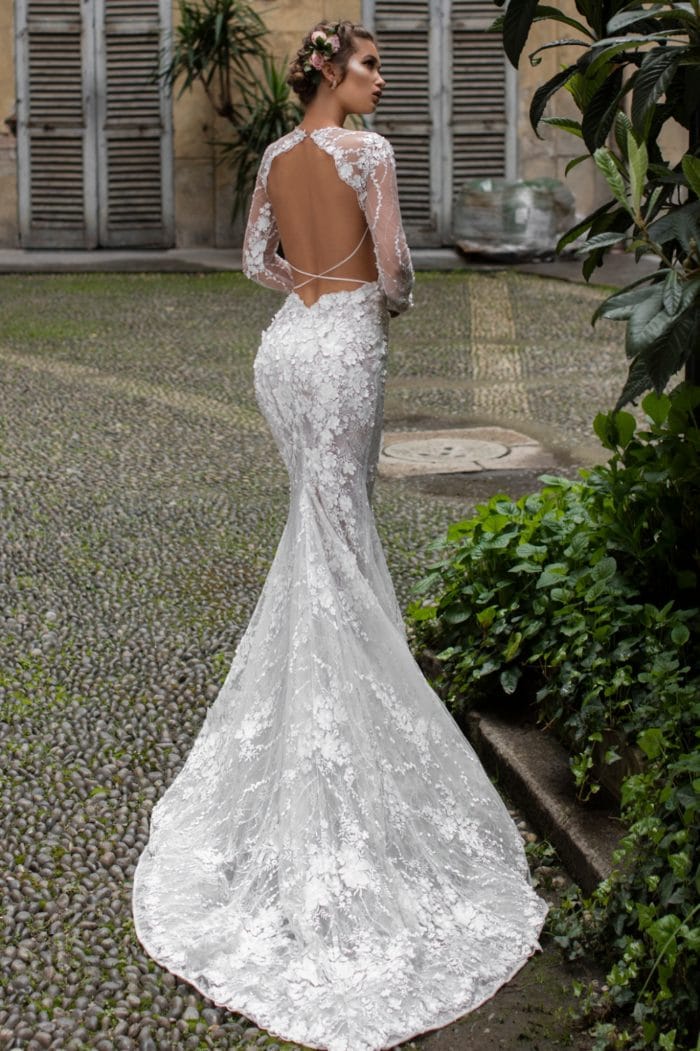 Sexy wedding dress with open back | Tarik Ediz 2019 wedding dress