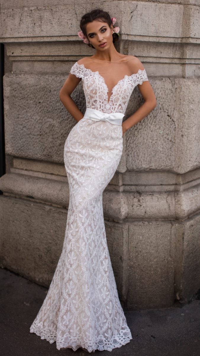 Mermaid lace 2019 wedding dress