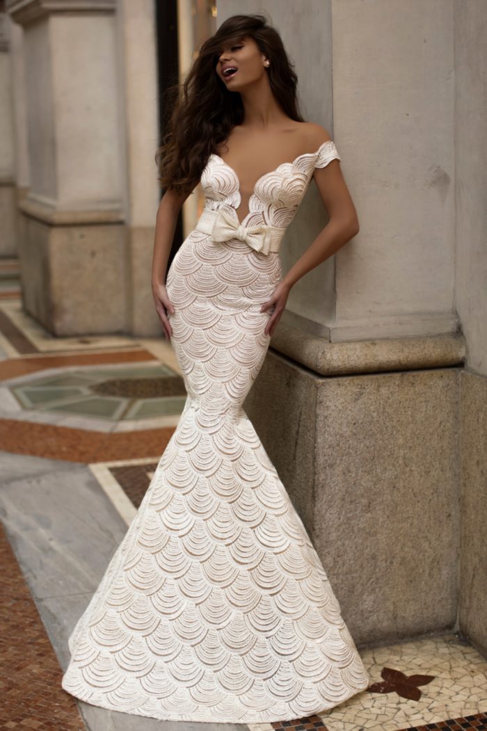 Unique designer bridal gown