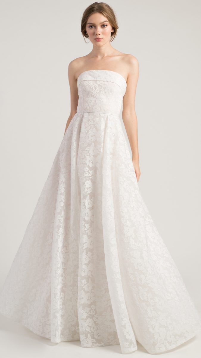 Strapless lace ball gown wedding dress | Jenny by Jenny Yoo Wedding Dresses Leigh