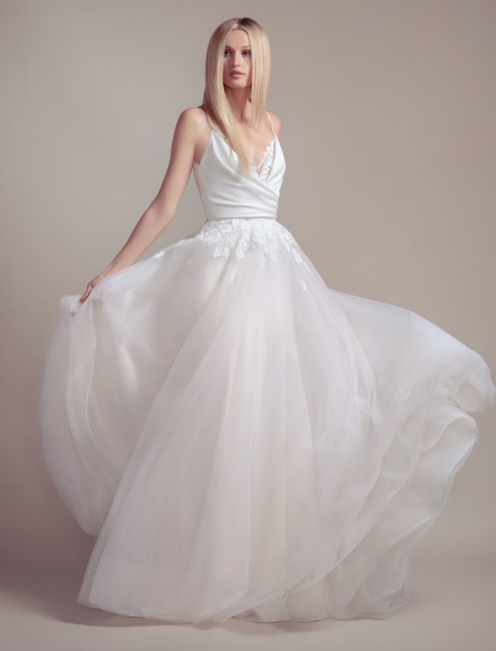 Wedding dress with overskirt Blush by Hayley Paige Spring 2019