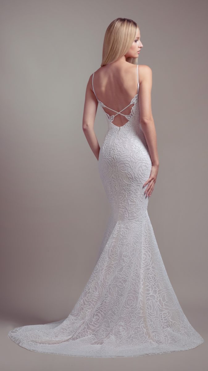 Strappy back wedding dress | Finch Gown